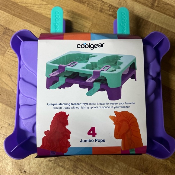 Cool Gear Ice Pops 2 Stackable Trays Unicorns - Picture 2 of 2